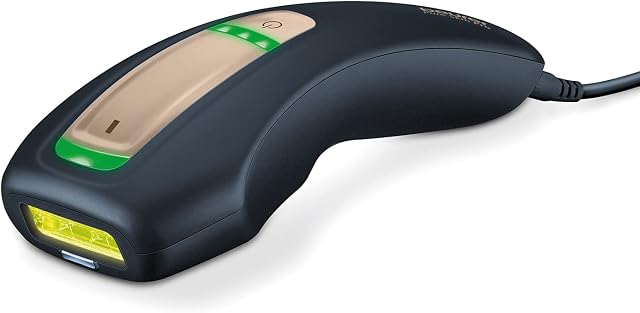 Beurer IPL 5800 Pure Skin Pro urządzenie do depilacji, trwałe usuwanie włosów dzięki technologii IPL, do ciała, twarzy, strefy bikini z aplikacją, kolor czarny