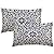 Navy Blue Ethnic Boho Pillow Covers 12 X 20 Inch Set of 2 Bohemian Carpet Style Vintage Navy Flower Print Decorative Throw Pillows Outdoor Linen Lumbar Cushion Case Farmhouse Decor for Home Sofa Bed