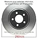 Detroit Axle - Front Brake Kit for 07-16 Mini Cooper Drilled and Slotted Brake Rotors Ceramic Brakes Pads 2007 2008 2009 2010 2011 2012 2013 2014 2015 2016 Replacement: 11.02