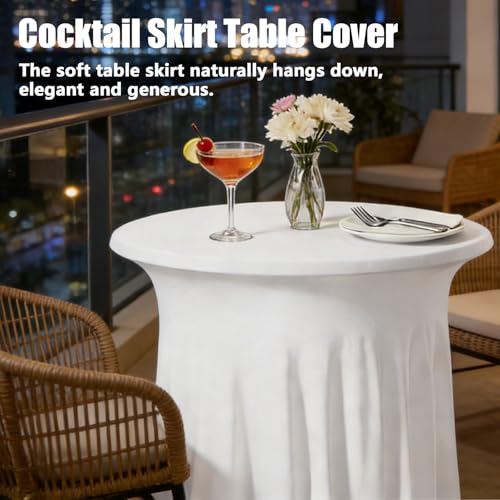Nappe mange debout stretch blanche 80x110 pour mariages et fêtes