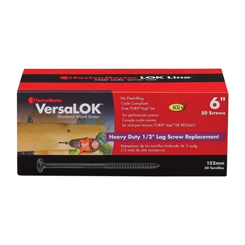 Amazon.com: VersaLok 6″ Structural Flathead Structural Wood