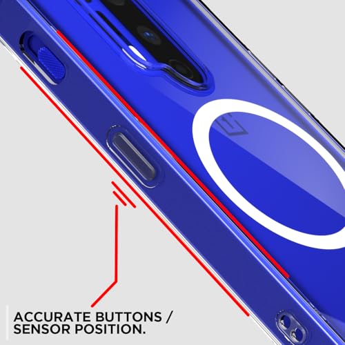 Image of Pikkme Back Cover for OnePlus 8 Pro Mag-Safe Shockproof PC + TPU Protective Case Magnetic Support Bumper Case (Transparent Mag-Safe)