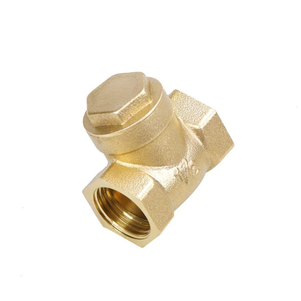 Válvulas de retención 1 pieza válvula horizontal Válvula latón 1/2 pulgada