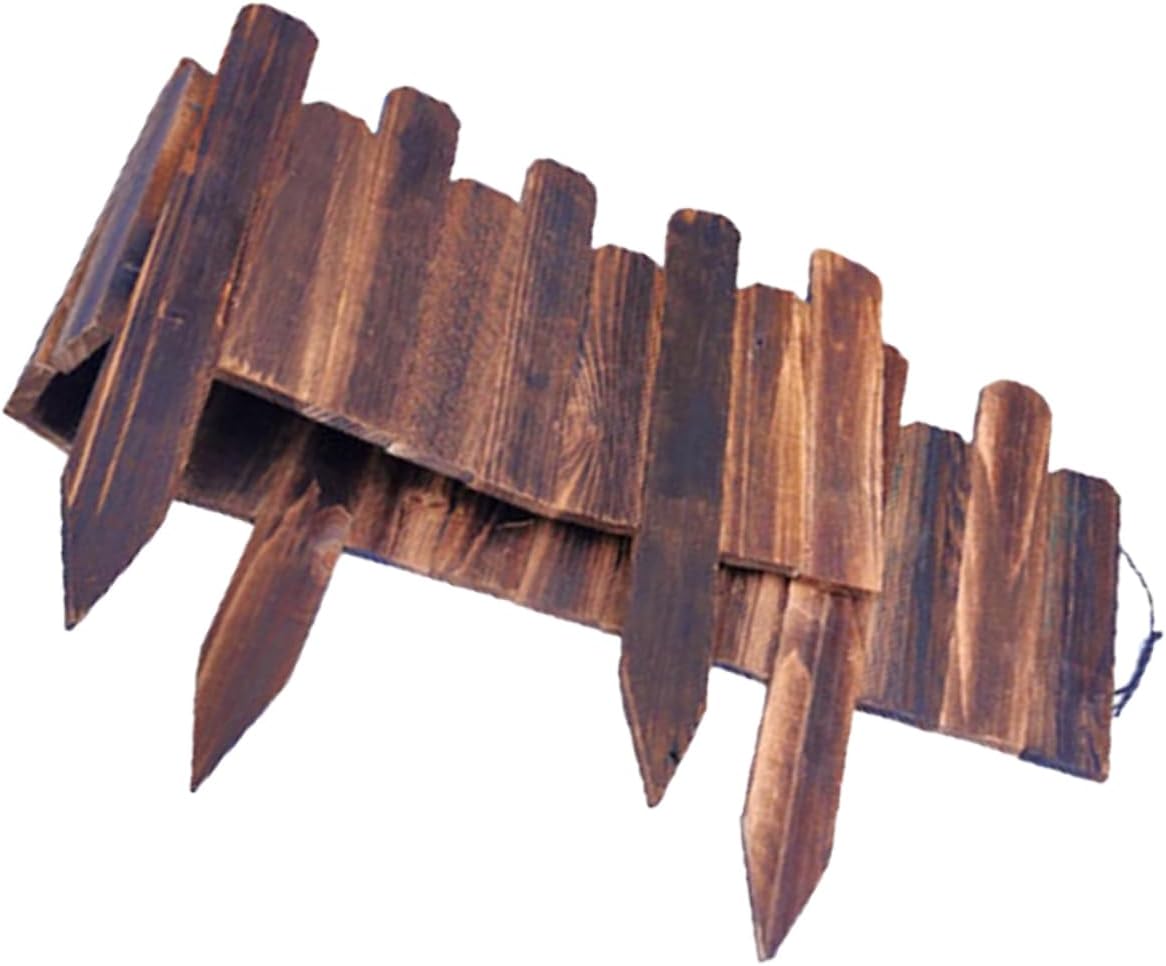 MERRYHAPY Garden Fence Edging Decorative Fence Panels for Lawn and Flower Beds Easy to Install Height Rustic Outdoor Decor