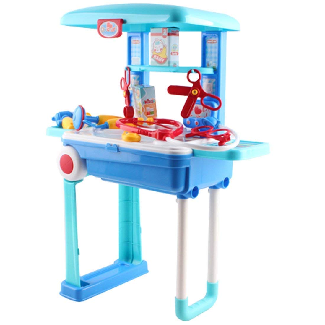 KITI KITS Trolley Doctor Role Play Set Toy for Child (Blue) (B074P7JRH8) Amazon Price History, Amazon Price Tracker