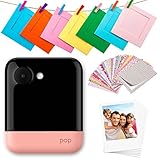 Polaroid Pop Wireless Portable Instant 3x4 Photo Printer & Digital 20MP Camera with Touchscreen Display (Pink) Built-in Wi-Fi, 1080p HD Video