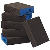 Sanding Sponge, Auerllcy Coarse/Medium/Fine/Superfine 6 Different Specifications Sanding Blocks Assortment,6 PCS,Washable and Reusable.