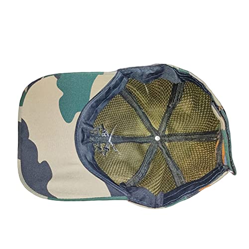 Image of V3E Unisex Cotton Indian Military Army Hat and Cap Camouflage Jungle Commando Soldiers Cap with Adjustable Back Strip - Combo Pack of 2
