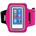 Running and Exercise Workout Armband Case for iPod Nano 8th and 7th Generation Devices with Adjustable Sport Band, Reflective Border, Touch Screen Protection and Key Holder (8 G 7 G Pink)