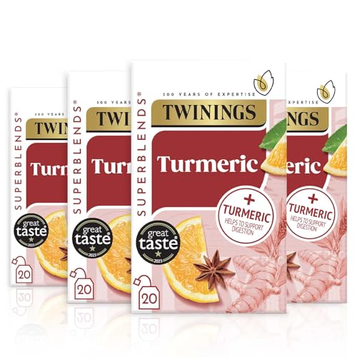 Twining Superblends Turmeric Tea - Orange & Star Anise Herbal Tea...