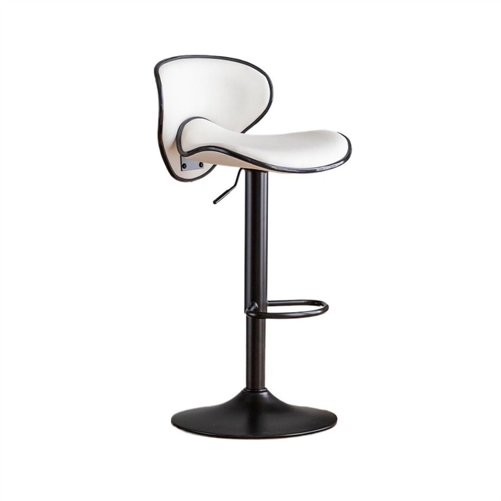 Eines F Home Bar Urniture Light Luxury Backrest European Bar Stools Lift Bar Iron Creative Kitchen Island Chair Pu Leather High Stools Counter Barstool(F)