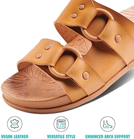 Reef Women's Cushion Vera Cruz Slide Sandal, Natural, 7 | Image 3