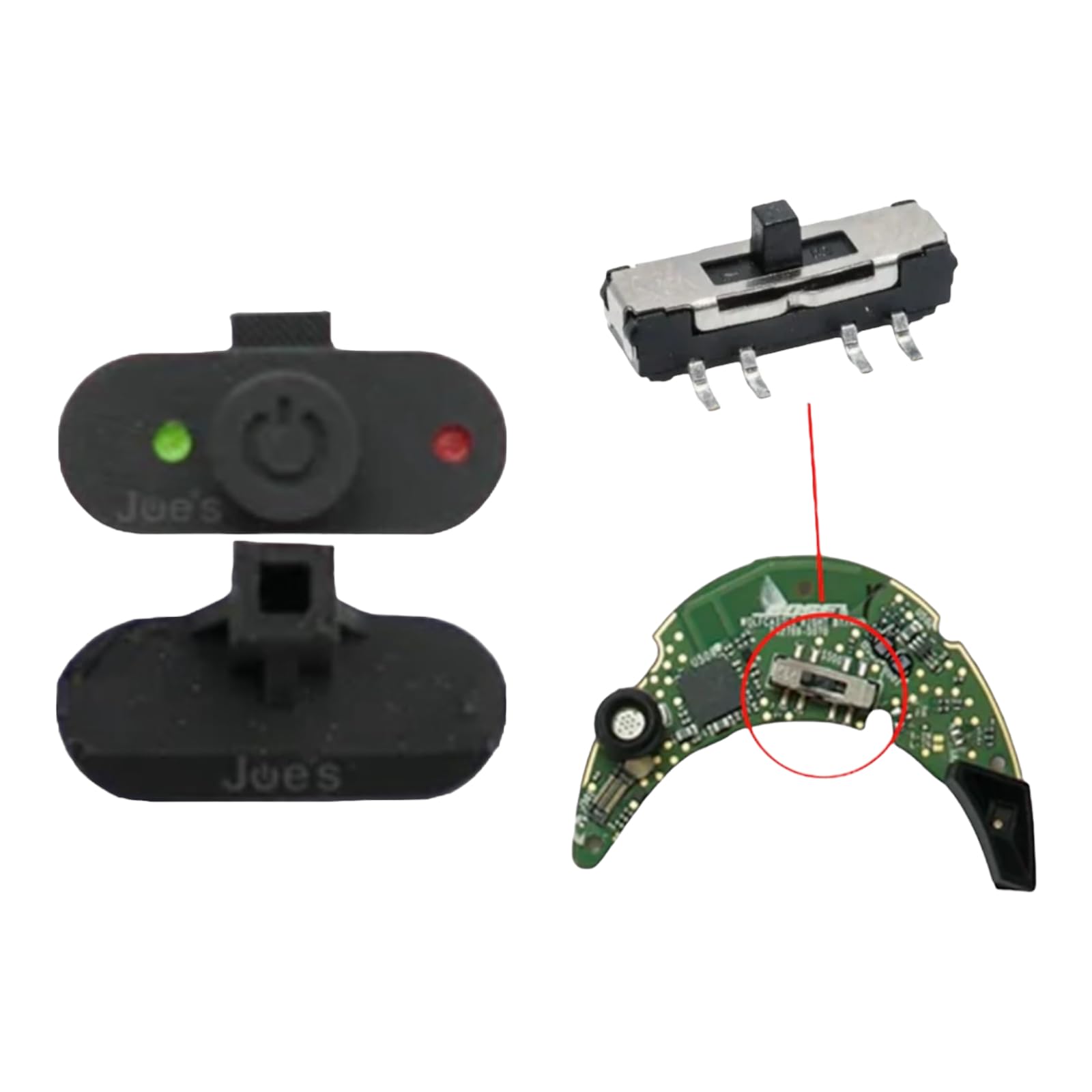 JoesGEcom Power Button Bluetooth Mode Sliding Spring Switch Replacement for Bose QuietComfort 45 35 I II - Parts