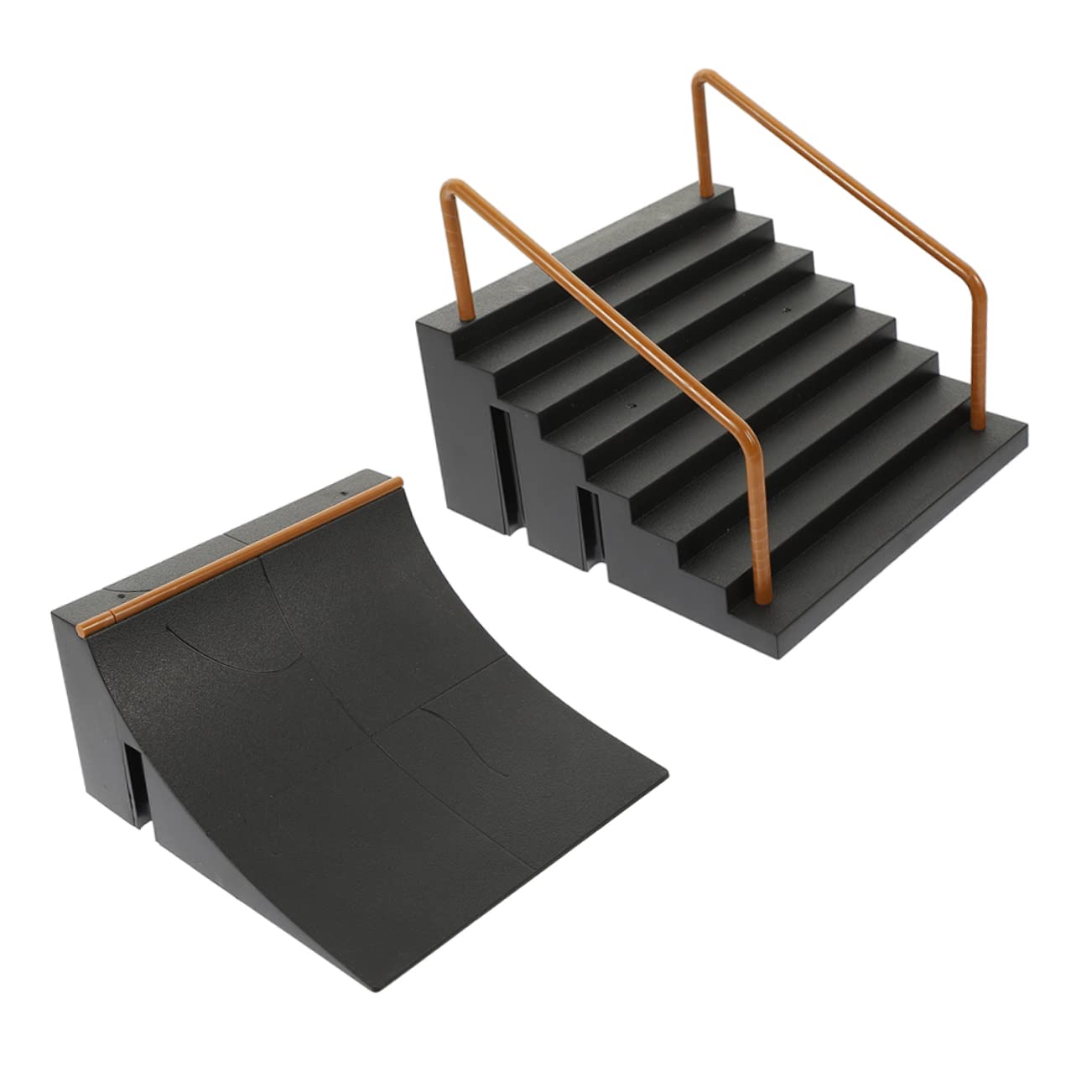 BESPORTBLE 2Pcs Finger Skateboard Kit Friendly Skateboard Park Obstacle for Develops Finger Coordination Intelligence for Home Decor Party Favors