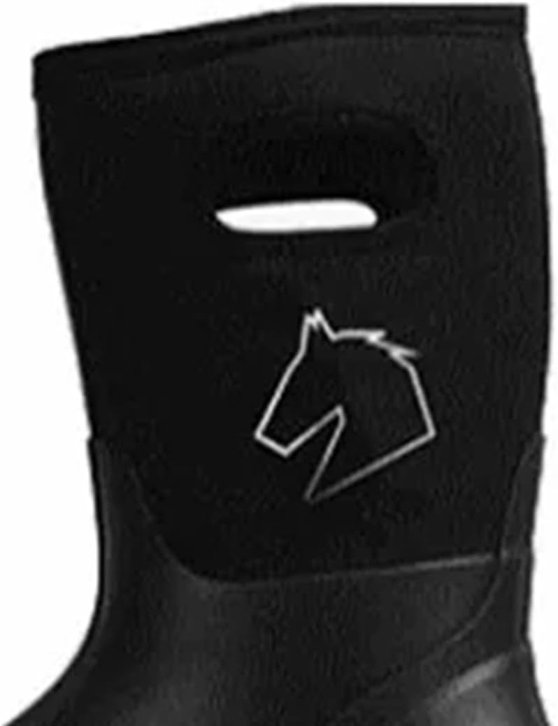 Master Rancher Work or Farm Boots Unisex Men's 13 Women's 15 Resistant To Water Heavy Duty Molded Rubber Sole for Rugged Terrain, Black - Image 7