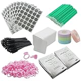 Eyelash Extension Supplies for Beginner, Lash Extension Kit 800pcs, 50 Pairs Eye Pads, 50 Disposable