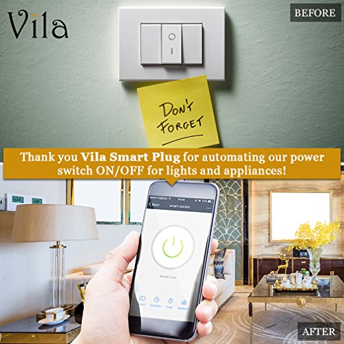 Wi-Fi Enabled Smart Plug, Compatible with Amazon Alexa and Google Home, No Hub Required, Remote Access, Voice Control, Timing Function, Additional Home Security, Saves Time and Energy - Thumbnail 4