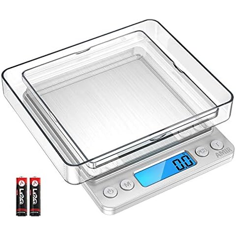 AMIR Digital Kitchen Scale with LCD Display Cover