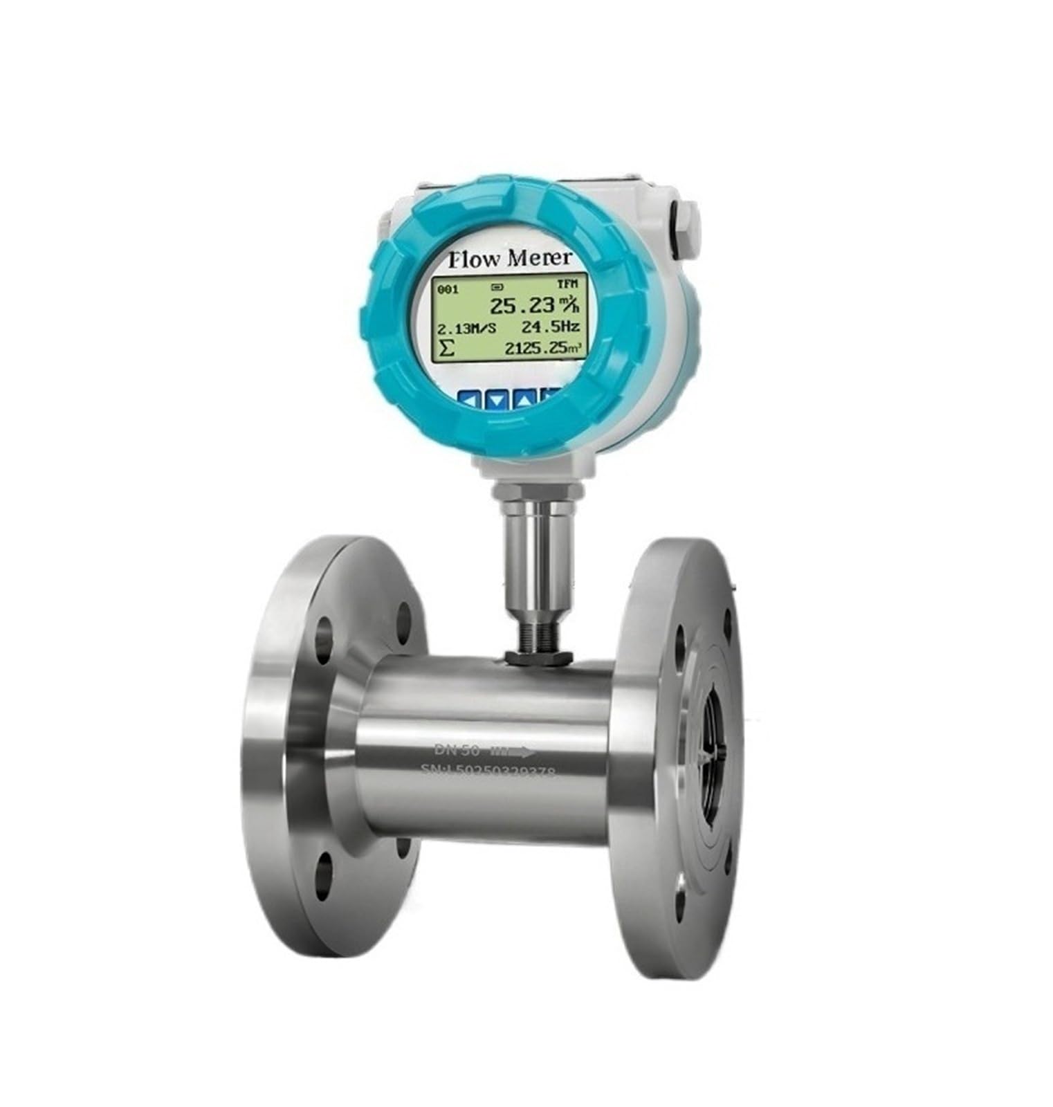 PXQCHAVLN Liquid Flow Meter Pipeline Sensor(DN50 display flange4-20mA)