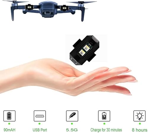 Miniatura 4 de PUYREEINN Drone Strobe Lights Anti-Collision Strobe Lighting 0012 lbs Long Battery Life RGB LED Lights for Drone 3KM Visible Mini Drone Lamp USB-C