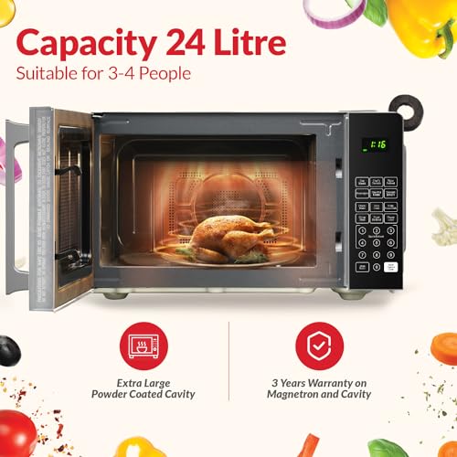 IFB 24 L Solo Microwave Oven (24PM2S, Silver, 69 Indian and Continental