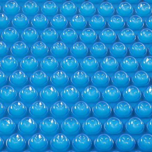 VINGLI 12Mil Solar Pool Cover Rectangle Solar Blanket-Heavy Duty Solar Pool Cover for Above Ground Pool-Pool Solar Cover for Inground Pool (Blue 21 Round)