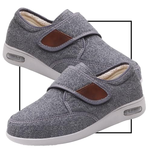 Möge Zapatos con Horma Ancha pie diabetico ortopedicas Hombre, Zapatos pies Anchos Invierno Calientes Piel Forradas Zapatos Extra Anchas Pies Hinchados Zapatos Especiales(GreyB,43 EU) Möge Zapatos con Horma Ancha pie diabetico ortopedicas Hombre, Zapatos pies Anchos Invierno Calientes Piel Forradas Zapatos Extra Anchas Pies Hinchados Zapatos Especiales(GreyB,43 EU)