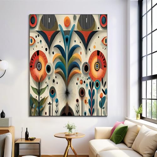 Pintura cuadros decoración salón para renovar paredes vacías de forma fácil