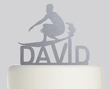 Surfboard Surfboarding Surfboarder Planche De Surf Personnalise Personalised Cake Topper Acrylic Cake Topper Figurine Decoracion De Gateau En Acrylique Argent Eclat Acrylic Amazon Fr Cuisine Et Maison