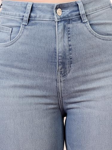 Image of Miss Chase A+ Women's Bootcut High Rise Regular Length Stretchable Denim Jeans