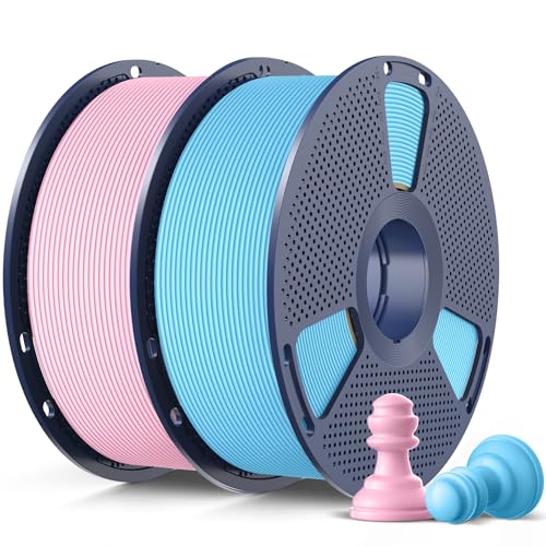 Image of SUNLU High Speed Matte PLA 3D Printer Filament 1.75mm, Sky Blue+Sakura Pink