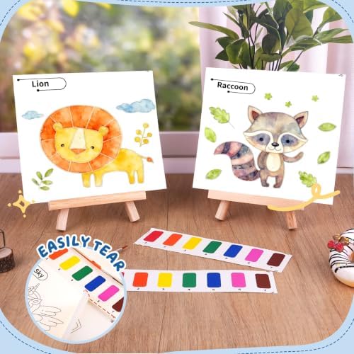 YPLUS Paint with Water Books for Toddler Activities, Watercolor Painting Paper for Kids Ages 3-8, Travel Toys Art Craft Gift for Drawing with Brush, Animals — view 4