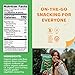Peeled Snacks Organic Pea Crisps, Garden Herb, 3.3 oz., Pack of 12 –Healthy Snackswith Real, Wholesome Ingredients for On-the-Go, Lunch and More