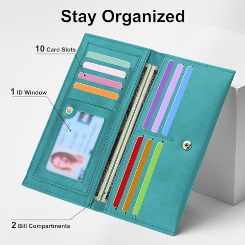 Image of Tipmile Slim Wallet for Women, RFID Blocking Credit Card Holder