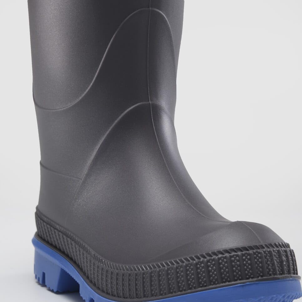 Kamik Kids Stomp Waterproof Rain Boots,Charcoal/Blue,6T - Image 2