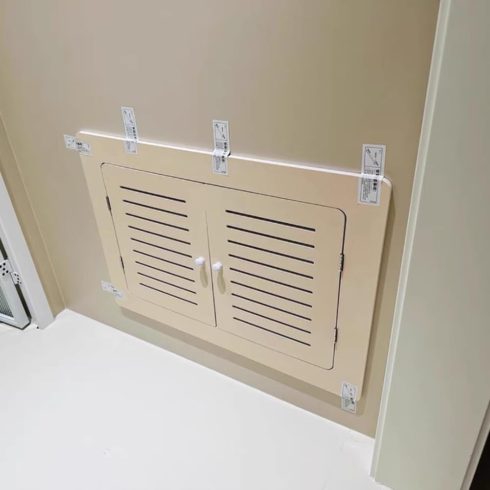 Panel De Acceso Ventilado para Paneles De Yeso, Puerta Decorativa Color Avena para Servicio Eléctrico Y De Plomería, Paneles De Acceso para Paneles De Yeso para Plomería,L70*h60cm