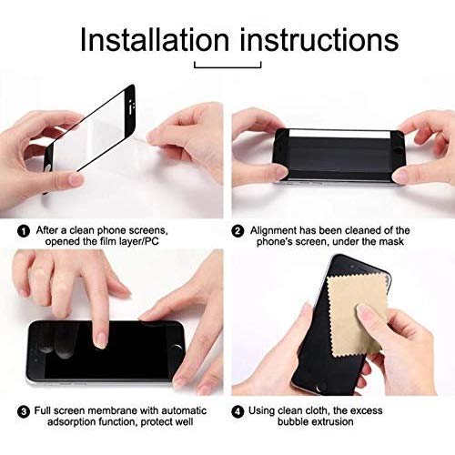 Image of STP FEEL Premium Tempered Glass Screen Protector Guard for iPhone X /XS /11 Pro (Black, Pack of 1) - Edge to Edge Coverage, Easy Installation Kit