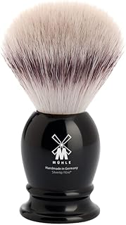 MÜHLE Classic Silvertip Badger Fiber Brush | High-Grade Black Resin Handle | Luxury Shave Accessory for Men