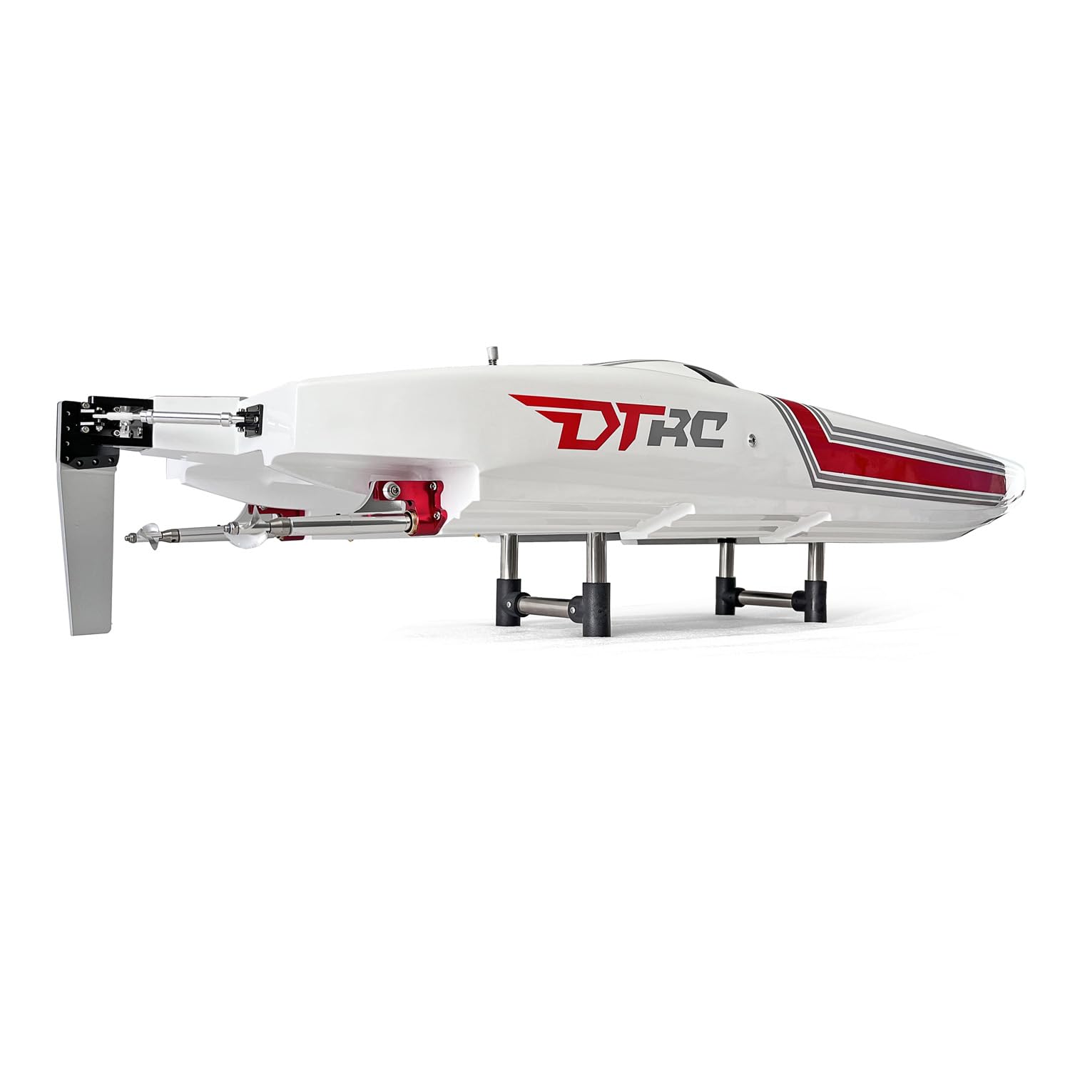 E51 100 km/h Fiberglas Rot Elektrisches RTR RC Boot W/Dual Motors Servos ESCs Batterien