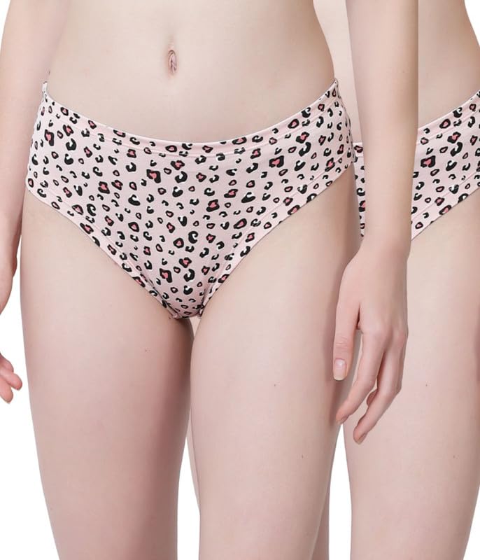 Bamboo Cheetah Print Panty Set for Women I Stretchable Underwear for Women Combo with Full Coverage I Low Waist Innerwear (Combo Pack)-image-19