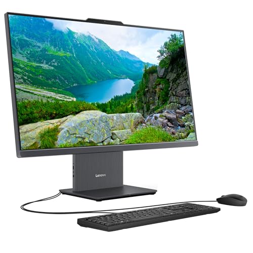 Image of Lenovo 27 inch IdeaCentre All-in-One Desktop Computer, 10-core Intel Core i7-13620H, 16GB DDR5, 1TB SSD, Wi-Fi 6, USB-C, HDMI in&Out, Wired KB&Mouse, Windows 11 Pro