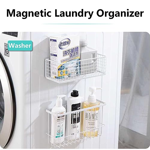 Magnetic Shelf Fridge Basket Bin Washer Dryer Locker Whiteboard Cabinet by Winbell - Image 4