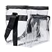 Large Clear Lunch Bag Lunch Box with Adjustable Strap and Front Storage Compartment
