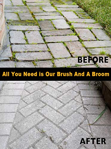 Moss Removal Deck Crevice Cleaning Tool- 2 Paver Brushes Tool For Weeding Between Pavers, Wire Brush With Weed Hook, Deck Cleaner, Crack Weeder, Patio Weed Remover Tool, Garden Weeding Tool #TOP6