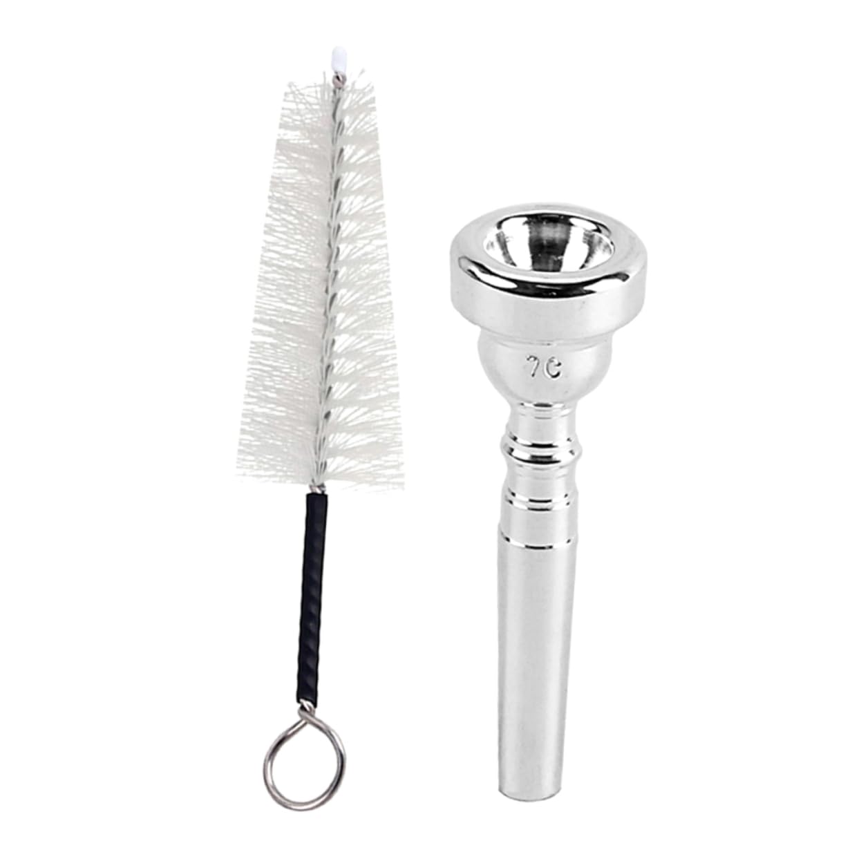 TOYANDONA 3pezzi Spazzole Per Tromba Metallo Placcato Argento Con Forma Professionale Pulizia Facile e Suono Per Musicisti Principianti e Professionisti
