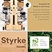 Skandika Wasserrudergerät Styrke | Designed and Made in Germany, Rudergerät Wasser aus Holz, Kinomap App-Funktion, Wasserrudergerät für Zuhause, Massive Esche, naturnahes Rudern (Styrke II)