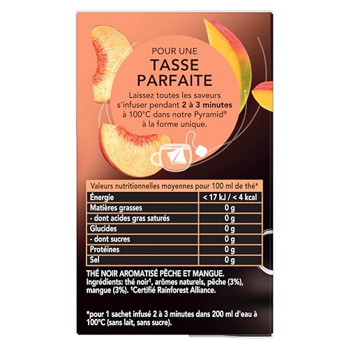 Thé Mangue Lipton La Boite De 20 Sachets - vue 2