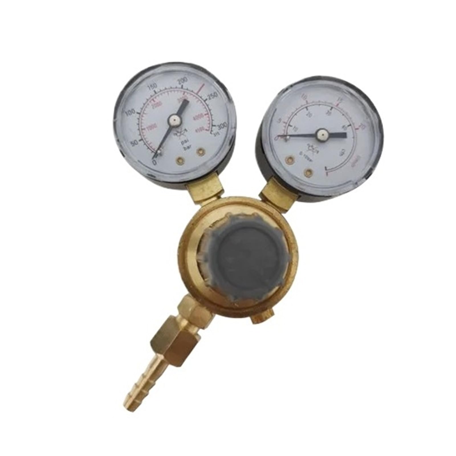 Amokd Women's Thread W21.8 All Copper Italian Carbon Dioxide Argon Reducer Pressure Gauge