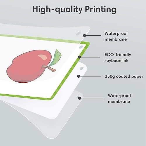 Miniatura 4 de Tarjetas de aprendizaje de frutas y verduras, palabras de alta frecuencia, lectura inicial, jardín de infantes, materiales de enseñanza de ESL,
