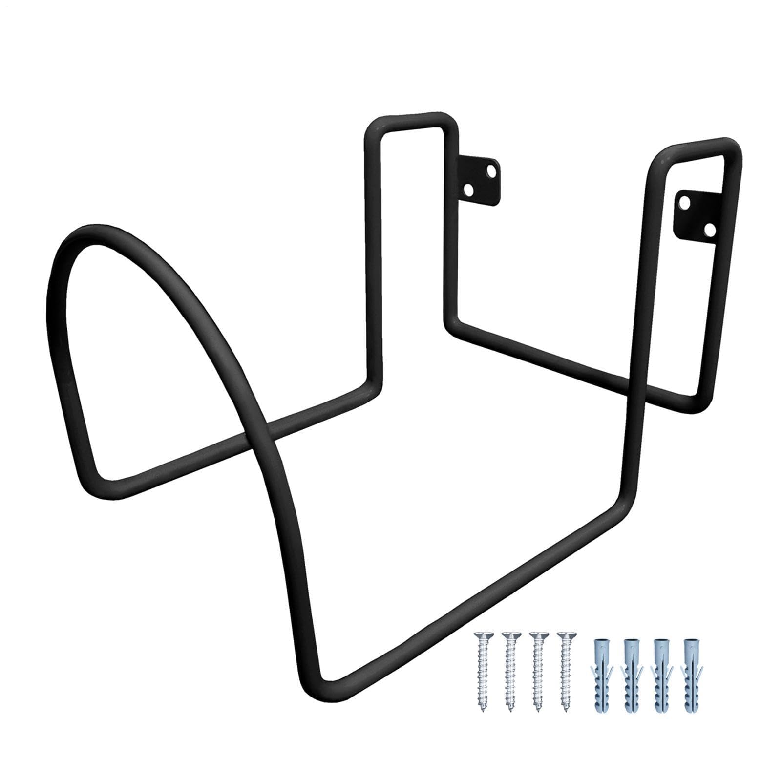 Soportes de manguera, colgador de metal resistente para manguera de jardín, cables de extensión, uso en interiores y exteriores, ideal para césped, patio, cubierta, piscina, limpieza de ventanas y